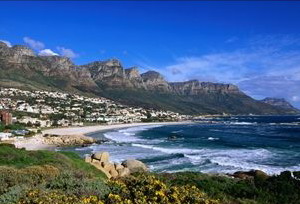 Camps Bay beach and the 12 Apostles