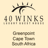 40 Winks Luxury Guest House, Greenpoint, Cape Town, South Africa