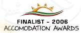 Finalist in the 2006 accommodation awards
