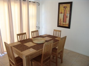 Dining area - Bradclin Beach - Self-Catering 2 bedroom apartment, Blouberg, Cape Town, Western Cape, South Africa - click for larger image