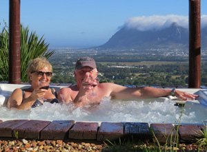 Enjoy a jacuzzi with a view