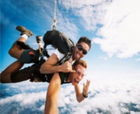 Sky diving in Mossel Bay