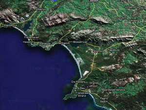View Google Map of the Overberg