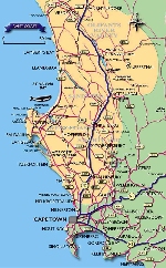Click to view map of the Cape West Coast