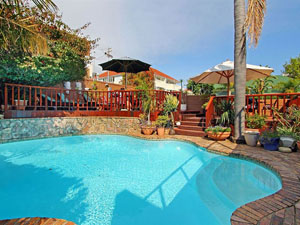 Pool and terrace - 40 Winks Guest House, Cape Town, Western Cape, South Africa - Click for larger image