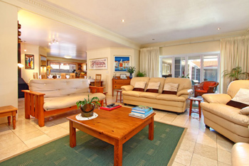 Lounge and dining area at Atlantic Beach Villa