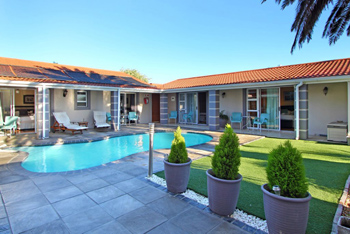 Pool area at Atlantic Beach Villa
