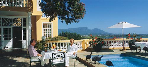 Breakfast with a view - Colona Castle, Small Luxury Boutique Hotel, Cape Town, Western Cape, South Africa - click for larger image
