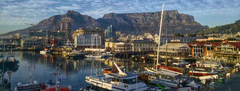 Table Mountain from the V&A Waterfront, Cape Town