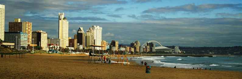 Beachfront in Durban, South Africa